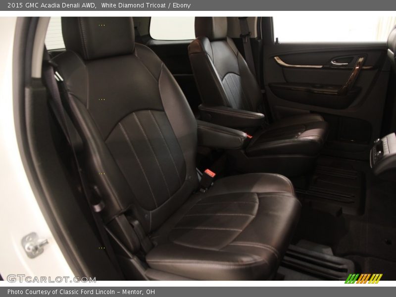 White Diamond Tricoat / Ebony 2015 GMC Acadia Denali AWD