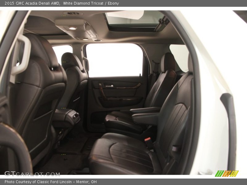 White Diamond Tricoat / Ebony 2015 GMC Acadia Denali AWD