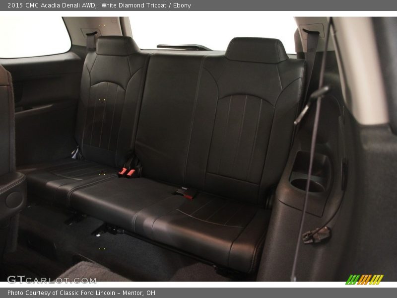 White Diamond Tricoat / Ebony 2015 GMC Acadia Denali AWD