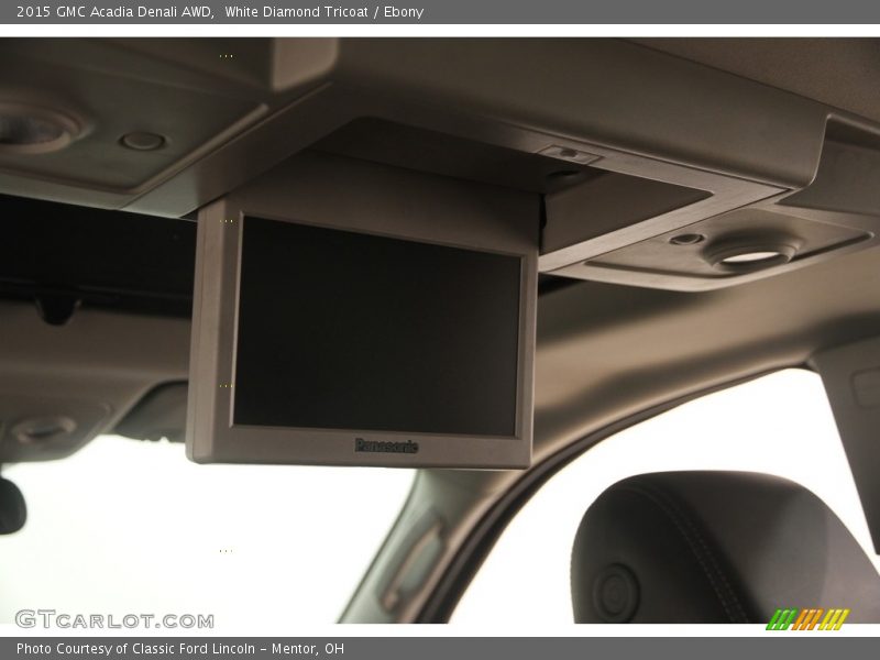 White Diamond Tricoat / Ebony 2015 GMC Acadia Denali AWD