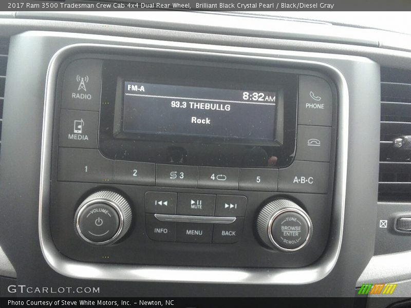 Brilliant Black Crystal Pearl / Black/Diesel Gray 2017 Ram 3500 Tradesman Crew Cab 4x4 Dual Rear Wheel