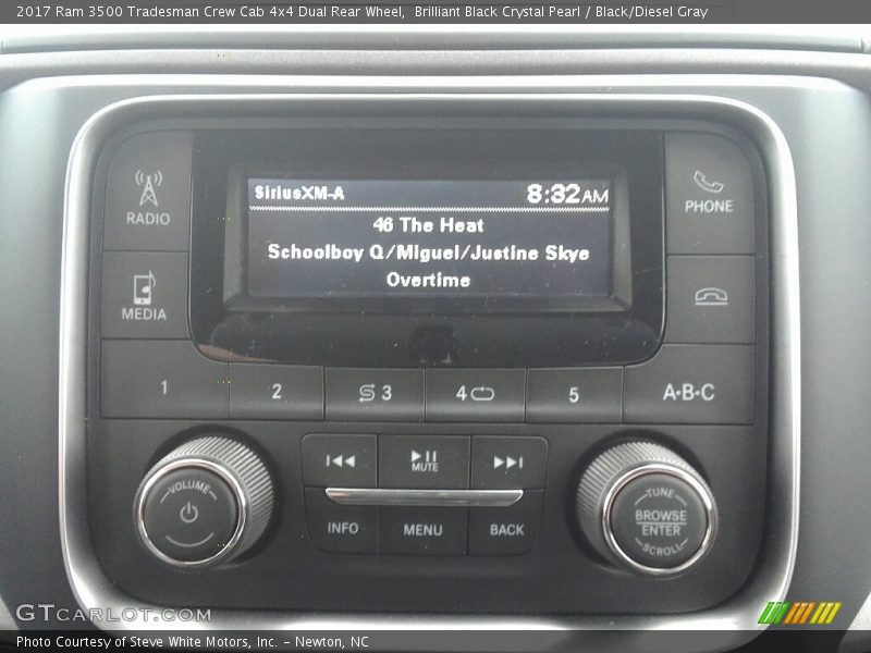Brilliant Black Crystal Pearl / Black/Diesel Gray 2017 Ram 3500 Tradesman Crew Cab 4x4 Dual Rear Wheel