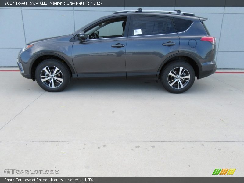 Magnetic Gray Metallic / Black 2017 Toyota RAV4 XLE