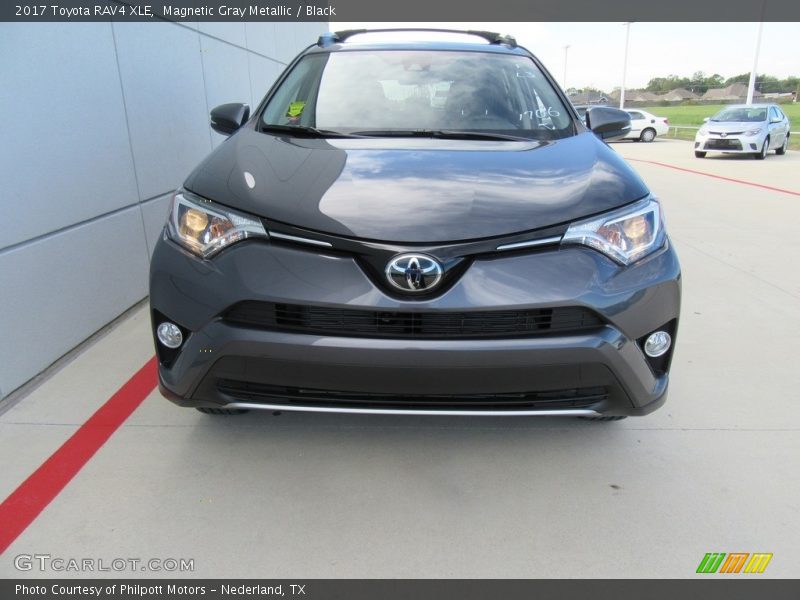 Magnetic Gray Metallic / Black 2017 Toyota RAV4 XLE