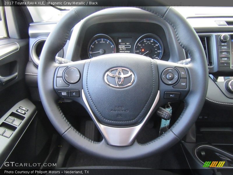 Magnetic Gray Metallic / Black 2017 Toyota RAV4 XLE