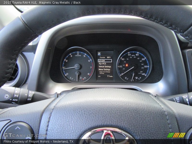 Magnetic Gray Metallic / Black 2017 Toyota RAV4 XLE
