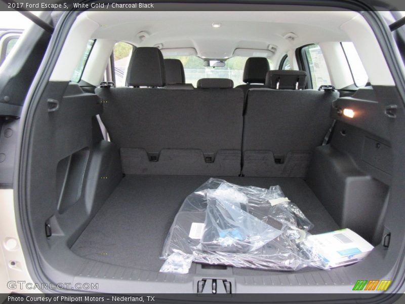White Gold / Charcoal Black 2017 Ford Escape S