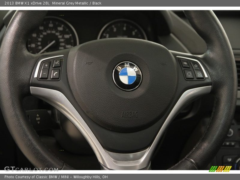 Mineral Grey Metallic / Black 2013 BMW X1 xDrive 28i