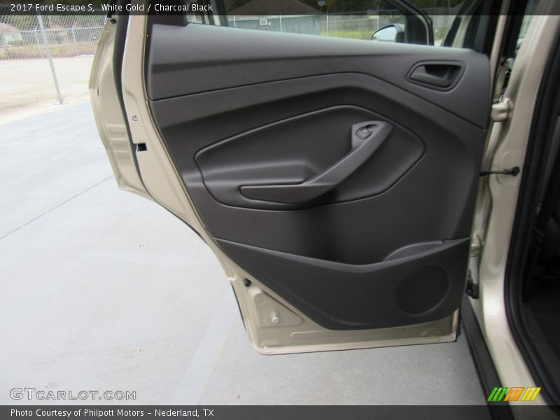 White Gold / Charcoal Black 2017 Ford Escape S