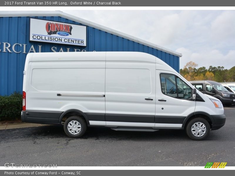 Oxford White / Charcoal Black 2017 Ford Transit Van 350 HR Long