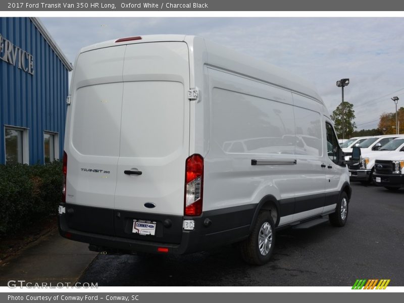 Oxford White / Charcoal Black 2017 Ford Transit Van 350 HR Long