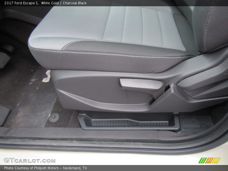 White Gold / Charcoal Black 2017 Ford Escape S