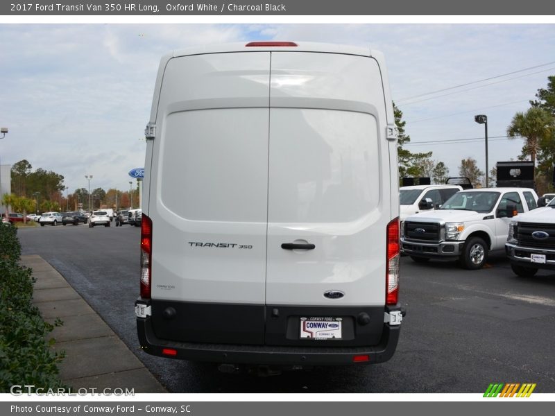 Oxford White / Charcoal Black 2017 Ford Transit Van 350 HR Long