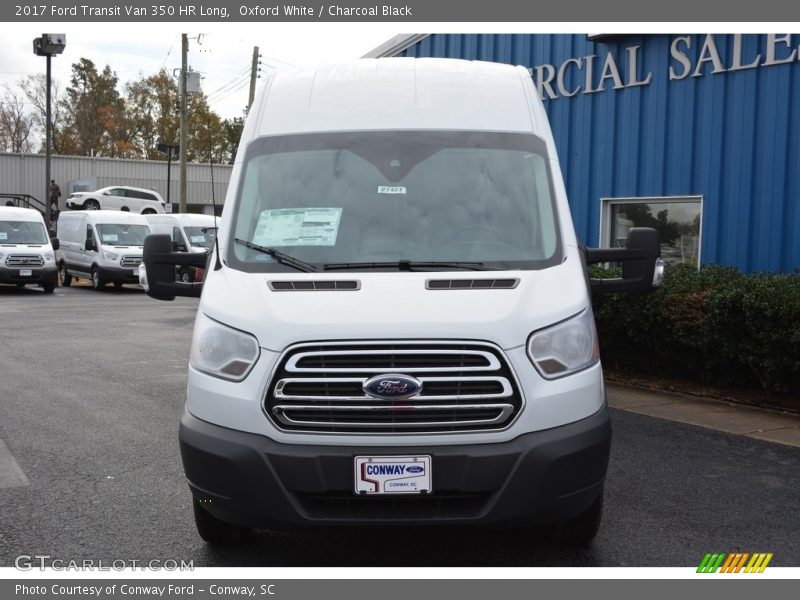 Oxford White / Charcoal Black 2017 Ford Transit Van 350 HR Long