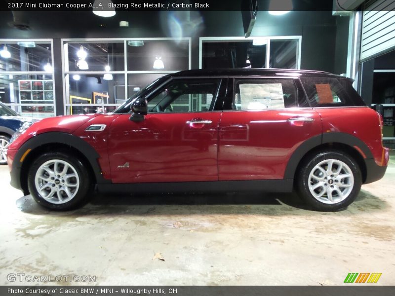 Blazing Red Metallic / Carbon Black 2017 Mini Clubman Cooper ALL4