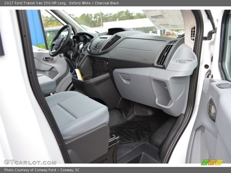 Oxford White / Charcoal Black 2017 Ford Transit Van 350 HR Long