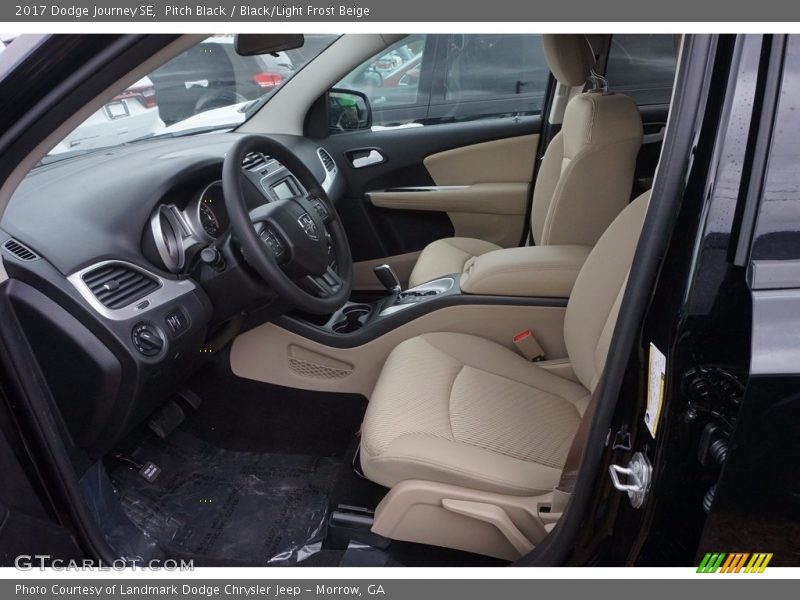 Pitch Black / Black/Light Frost Beige 2017 Dodge Journey SE