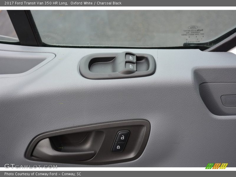 Oxford White / Charcoal Black 2017 Ford Transit Van 350 HR Long