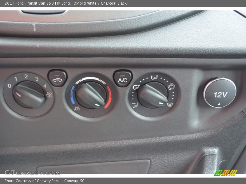 Oxford White / Charcoal Black 2017 Ford Transit Van 350 HR Long