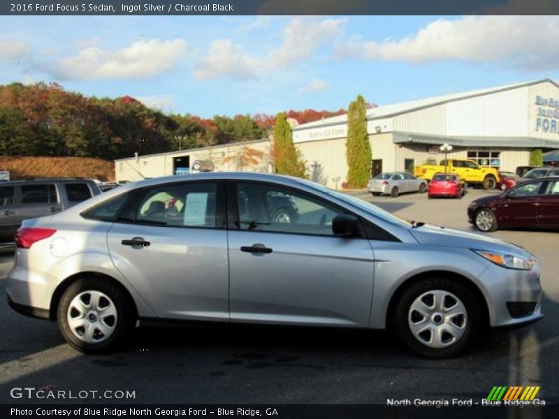 Ingot Silver / Charcoal Black 2016 Ford Focus S Sedan