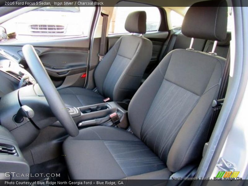 Ingot Silver / Charcoal Black 2016 Ford Focus S Sedan