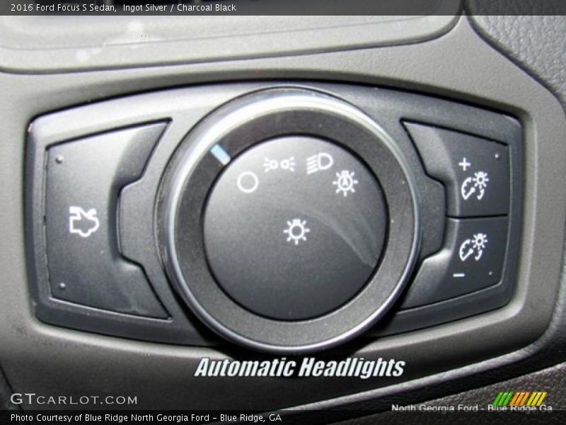 Ingot Silver / Charcoal Black 2016 Ford Focus S Sedan