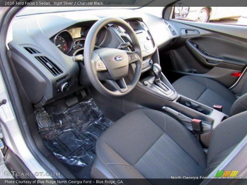 Ingot Silver / Charcoal Black 2016 Ford Focus S Sedan