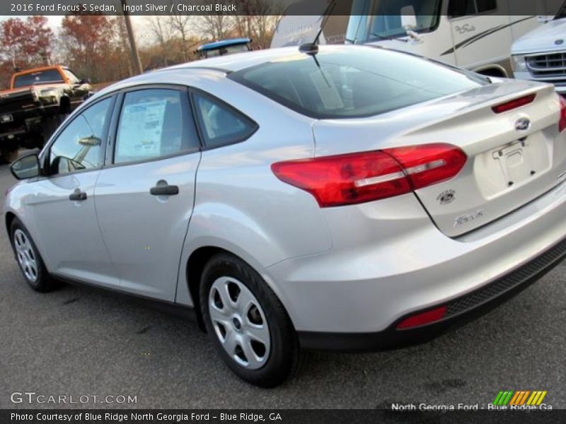 Ingot Silver / Charcoal Black 2016 Ford Focus S Sedan