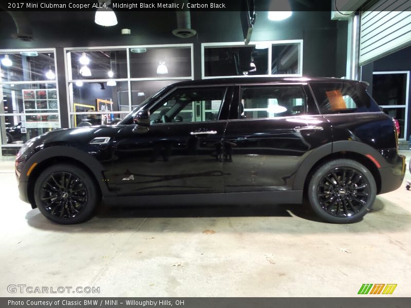 Midnight Black Metallic / Carbon Black 2017 Mini Clubman Cooper ALL4