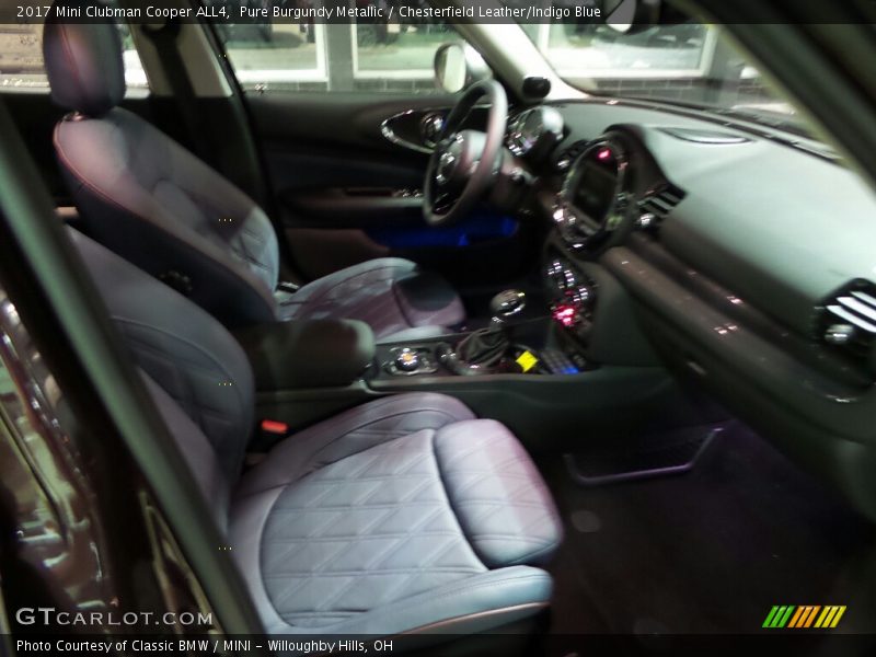 Pure Burgundy Metallic / Chesterfield Leather/Indigo Blue 2017 Mini Clubman Cooper ALL4