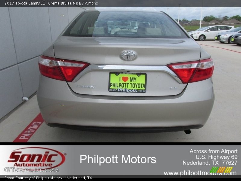 Creme Brulee Mica / Almond 2017 Toyota Camry LE