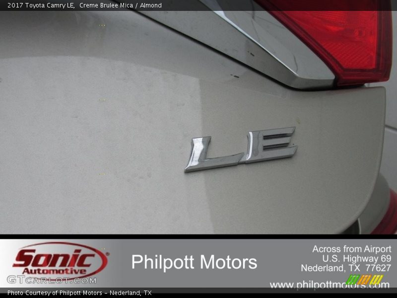 Creme Brulee Mica / Almond 2017 Toyota Camry LE