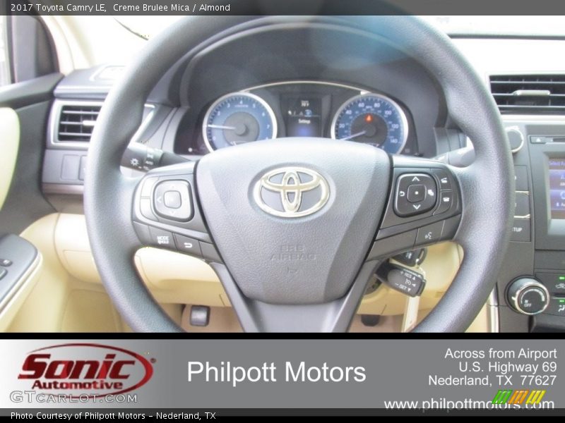 Creme Brulee Mica / Almond 2017 Toyota Camry LE