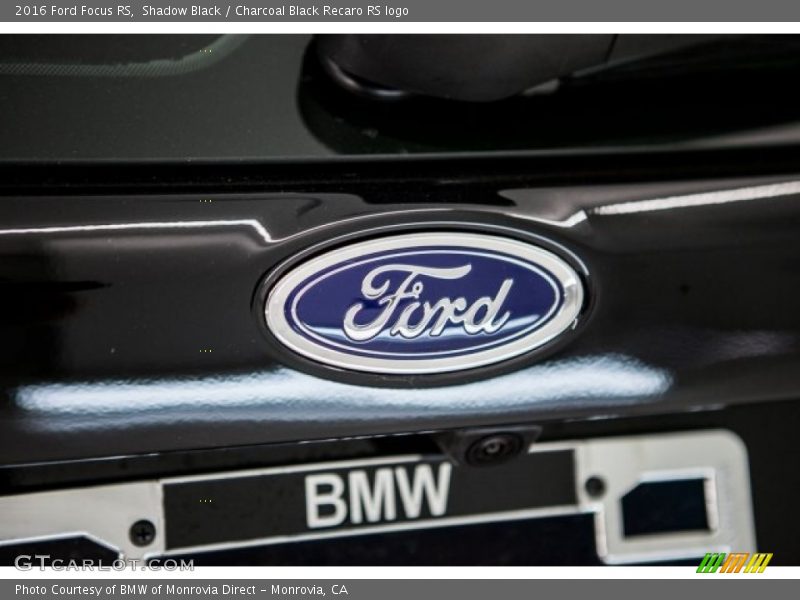 Shadow Black / Charcoal Black Recaro RS logo 2016 Ford Focus RS