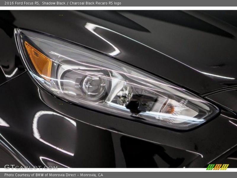 Shadow Black / Charcoal Black Recaro RS logo 2016 Ford Focus RS