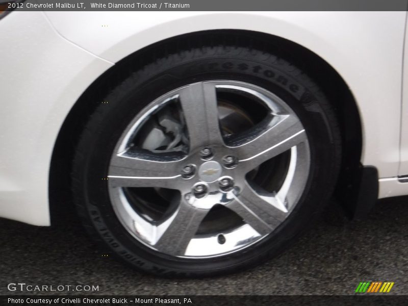 White Diamond Tricoat / Titanium 2012 Chevrolet Malibu LT