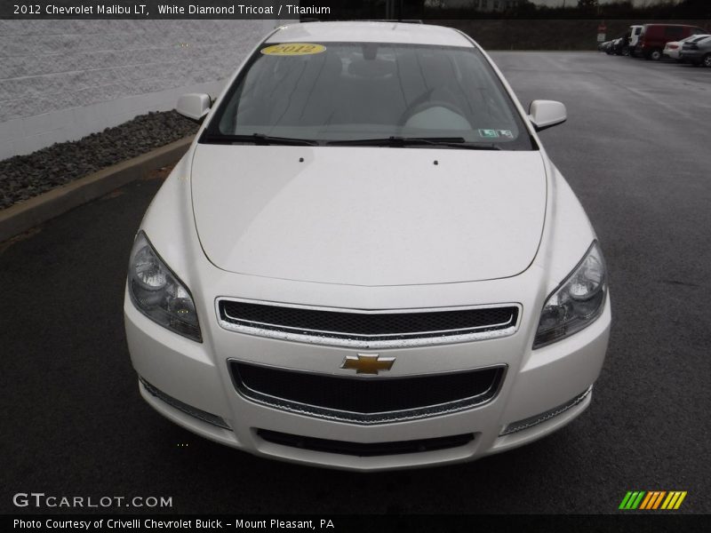 White Diamond Tricoat / Titanium 2012 Chevrolet Malibu LT