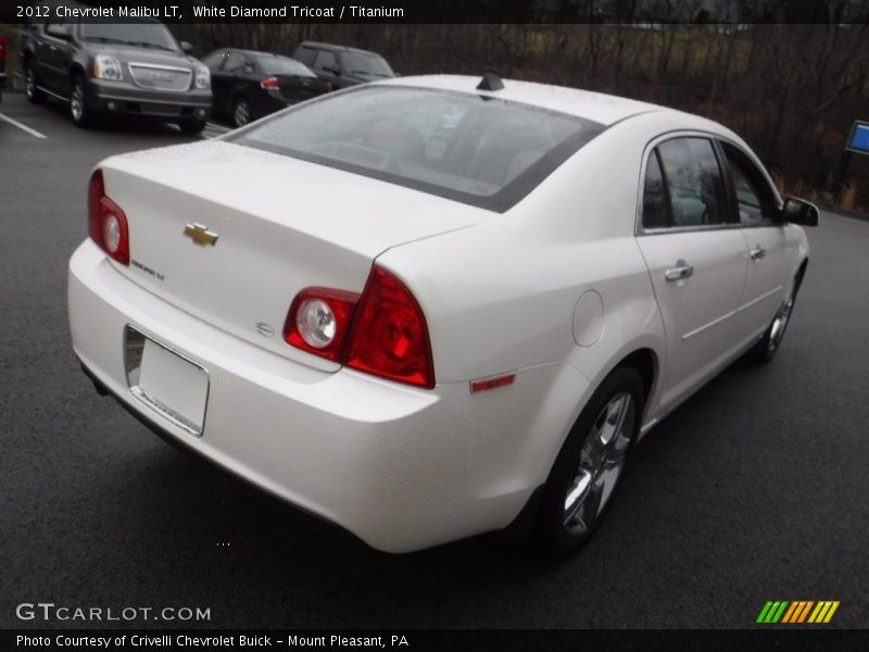 White Diamond Tricoat / Titanium 2012 Chevrolet Malibu LT