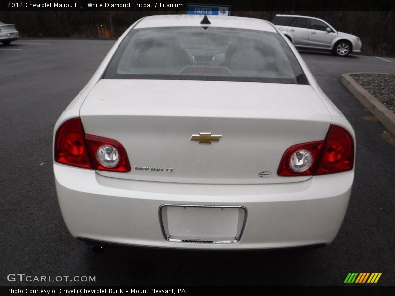 White Diamond Tricoat / Titanium 2012 Chevrolet Malibu LT