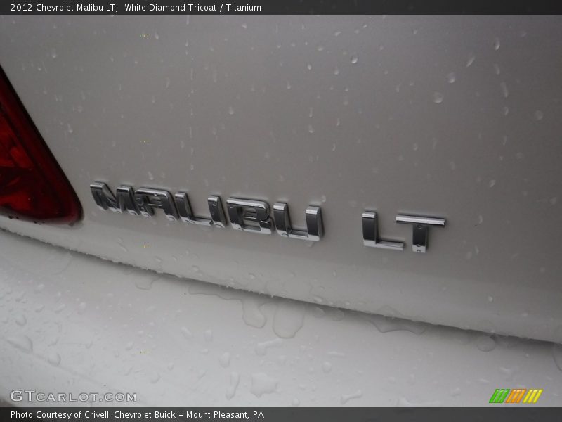 White Diamond Tricoat / Titanium 2012 Chevrolet Malibu LT