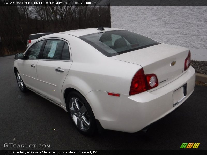 White Diamond Tricoat / Titanium 2012 Chevrolet Malibu LT