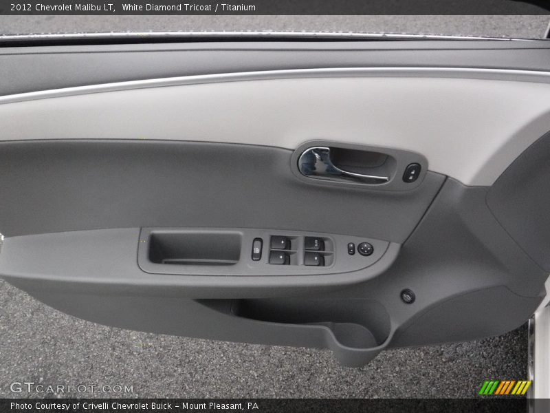White Diamond Tricoat / Titanium 2012 Chevrolet Malibu LT