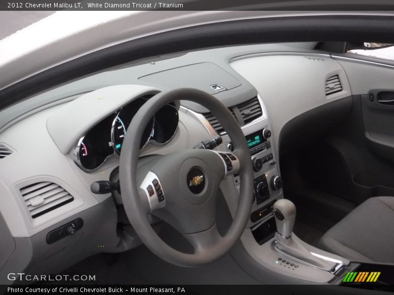 White Diamond Tricoat / Titanium 2012 Chevrolet Malibu LT