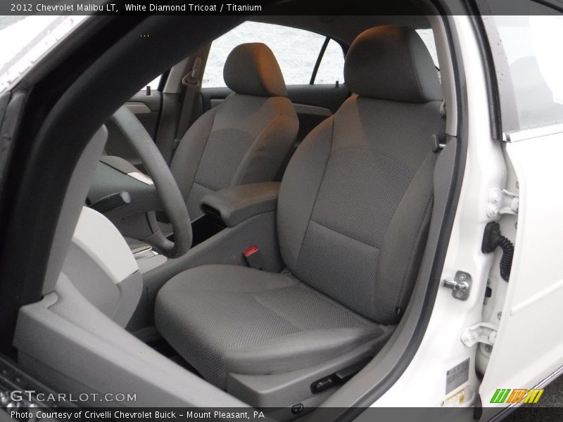 White Diamond Tricoat / Titanium 2012 Chevrolet Malibu LT