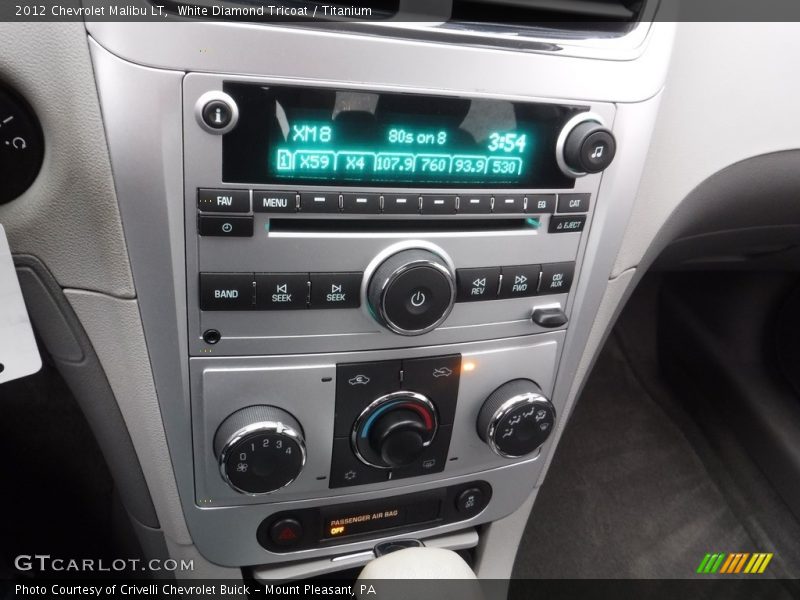 White Diamond Tricoat / Titanium 2012 Chevrolet Malibu LT