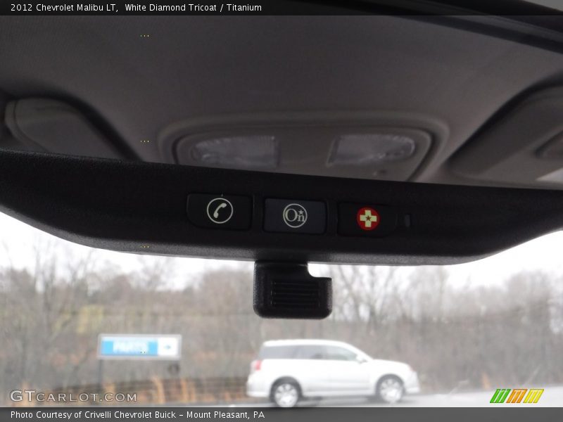 White Diamond Tricoat / Titanium 2012 Chevrolet Malibu LT