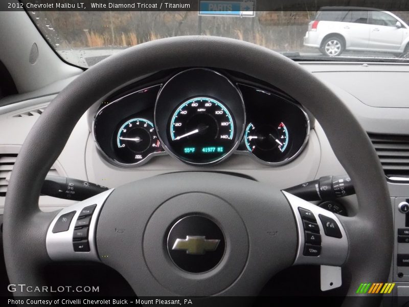 White Diamond Tricoat / Titanium 2012 Chevrolet Malibu LT