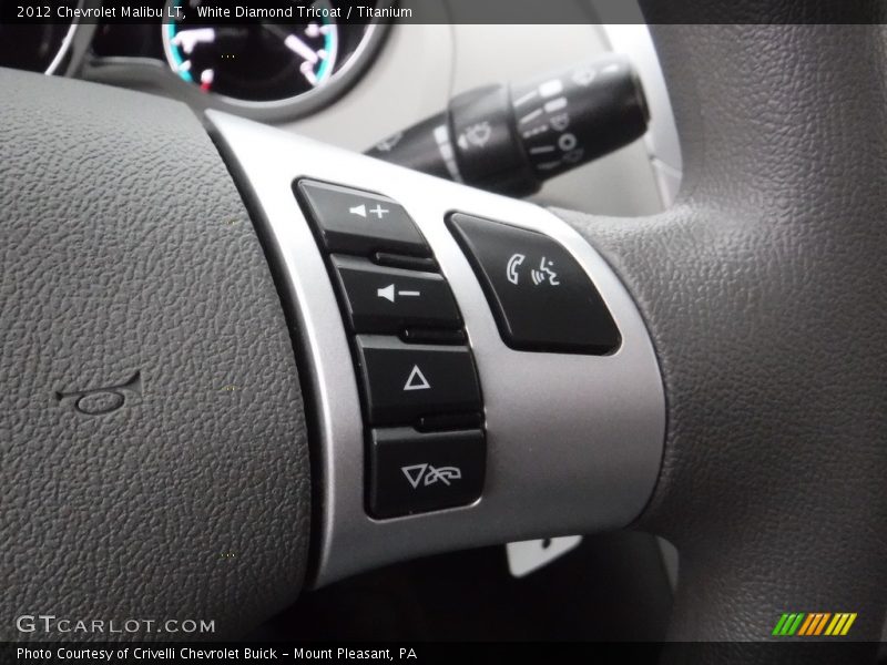 White Diamond Tricoat / Titanium 2012 Chevrolet Malibu LT