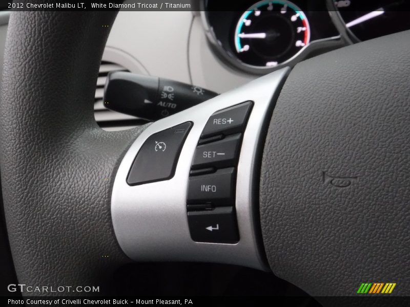 White Diamond Tricoat / Titanium 2012 Chevrolet Malibu LT