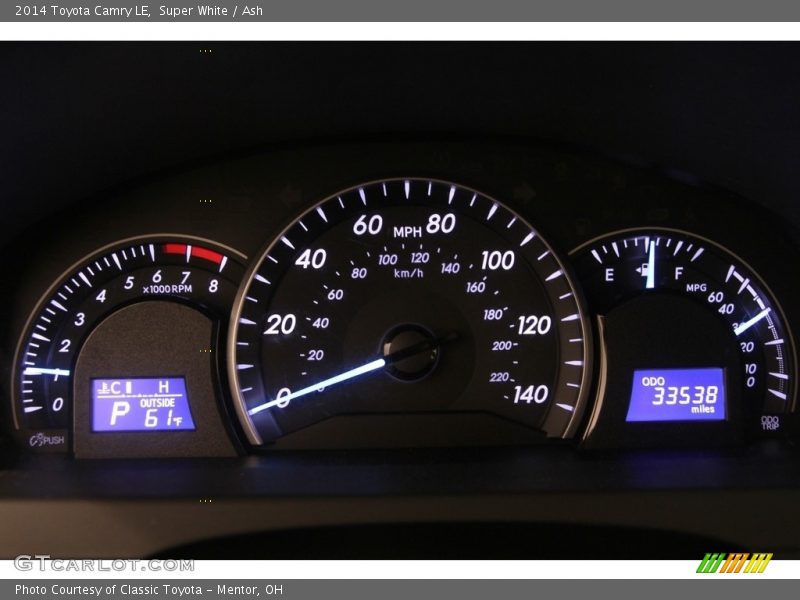 Super White / Ash 2014 Toyota Camry LE